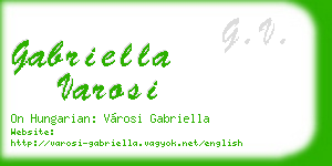 gabriella varosi business card
