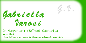 gabriella varosi business card